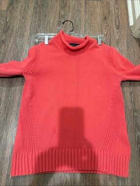 J Crew Coral Rollneck Sweater Price firm